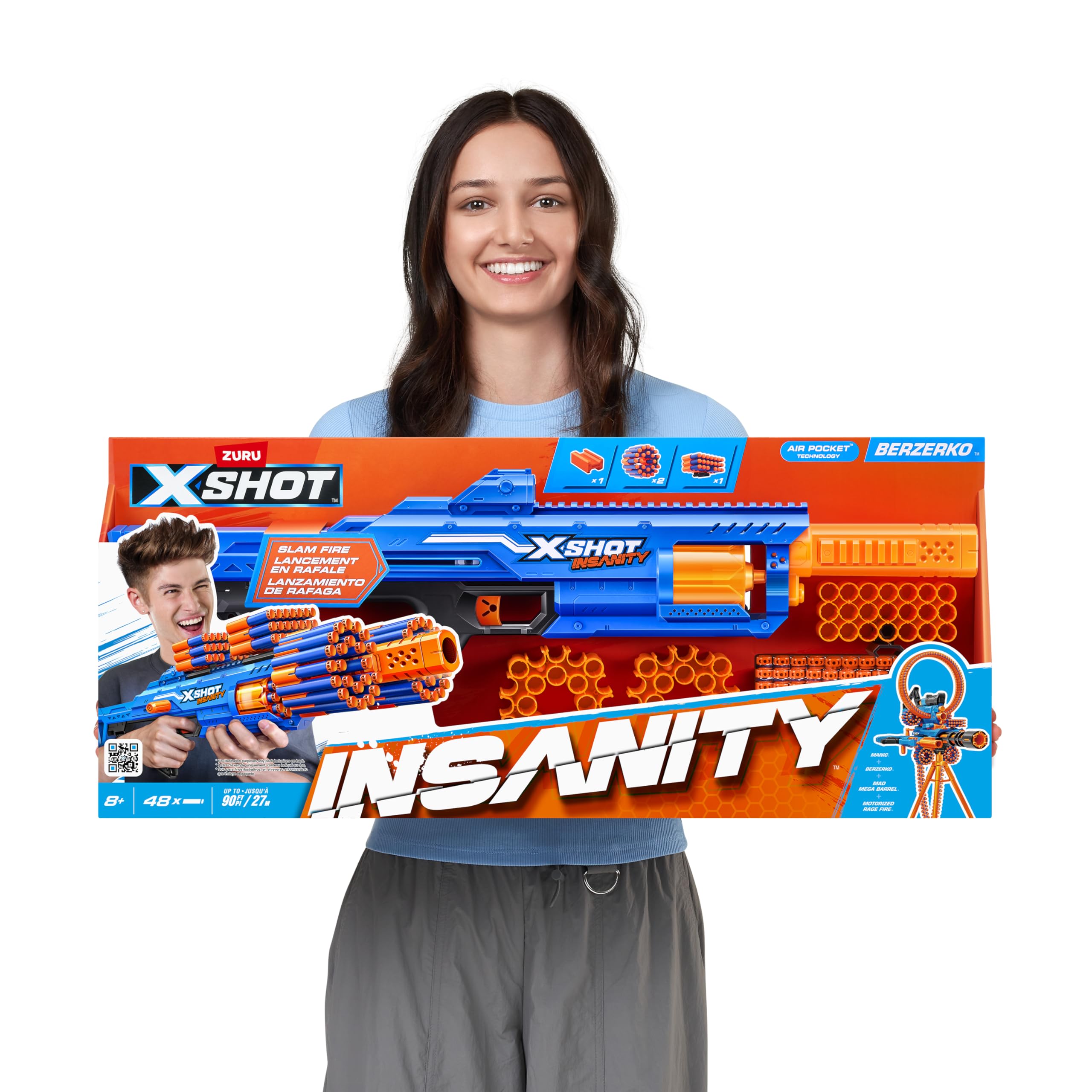 Amazon | XSHOT Insanity Bezerko by ZURU ダーツ48本付き エア
